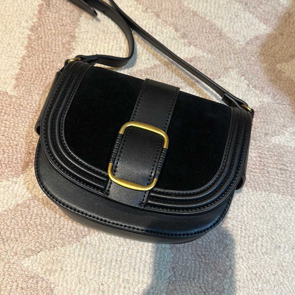 Zara black crossbody purse